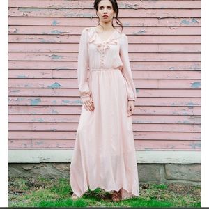 Pink maxi dress